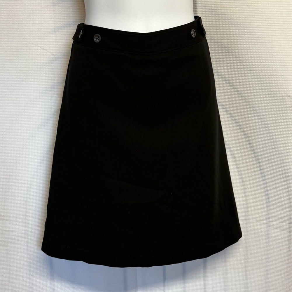 Banana Republic Women's Stretch Classic Black  Skirt Interior Shorts Adjustable